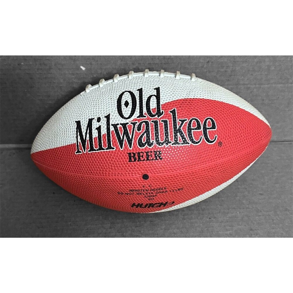 Old Milwaukee Beer Promo Football Hutch Full Size Man‎ Cave Breweriana - Picture 2 of 8
